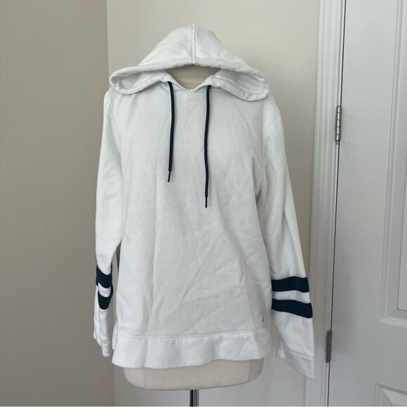 Náutica Hoodie with blue sleeve stripes L - Picture 1 of 4